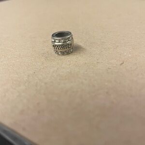 Silver 'Mom' Charm